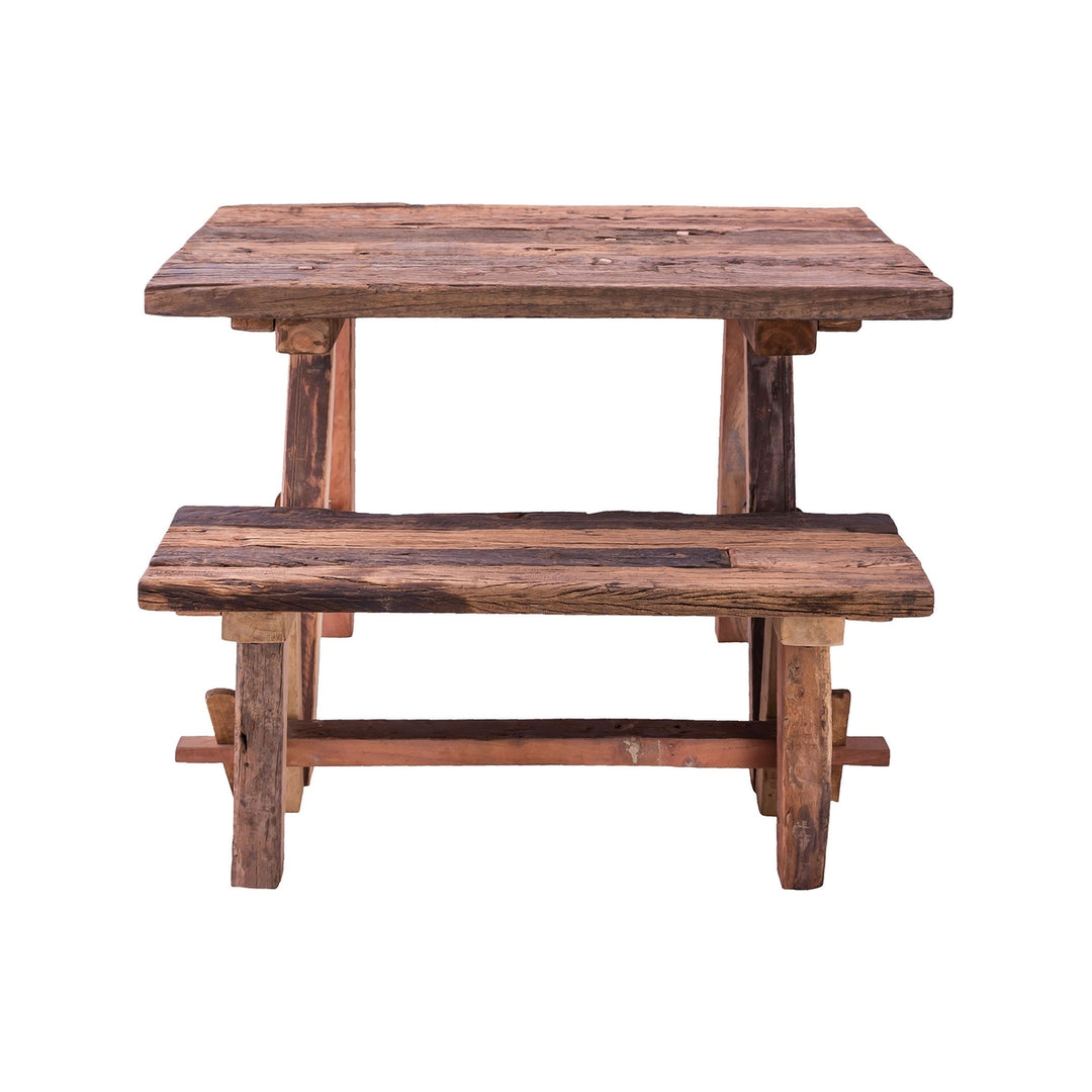 Rustic Table with Bench Image 5