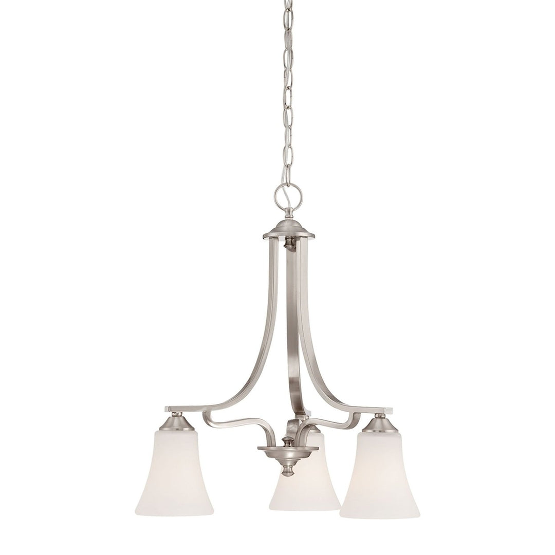 Treme 3-Light Chandelier in Brushed Nickel Image 1