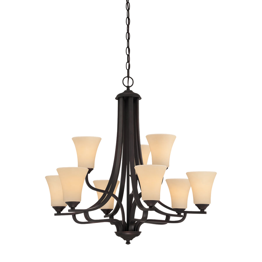 Treme 34 Wide 9-Light Chandelier - Espresso Image 1