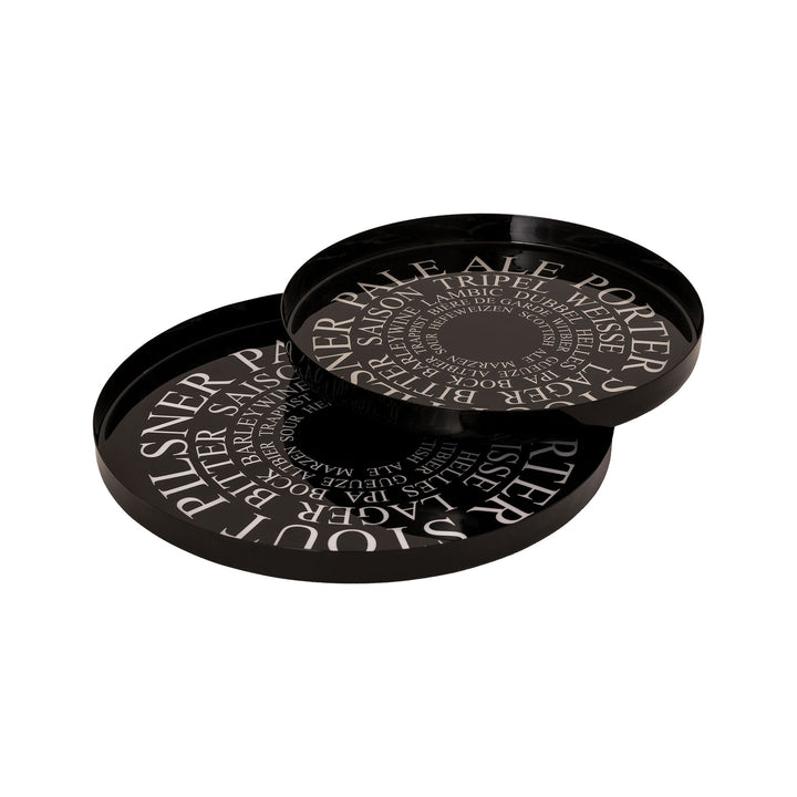 Beer Style Enamel Trays (Set of 2) Image 1