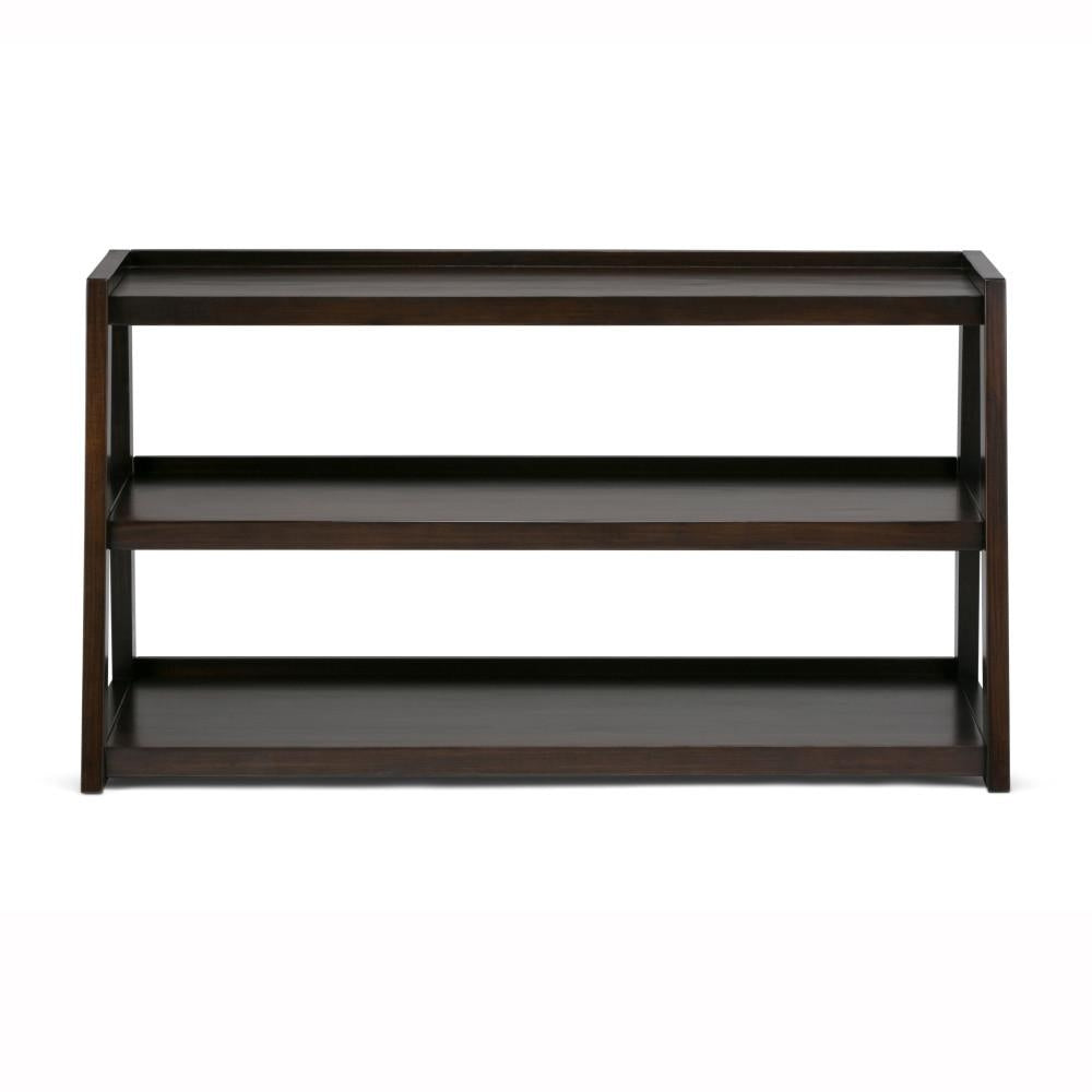 Simpli Home Sawhorse TV Stand Solid Wood Media Console Shelves for TVs up to 55in Image 4