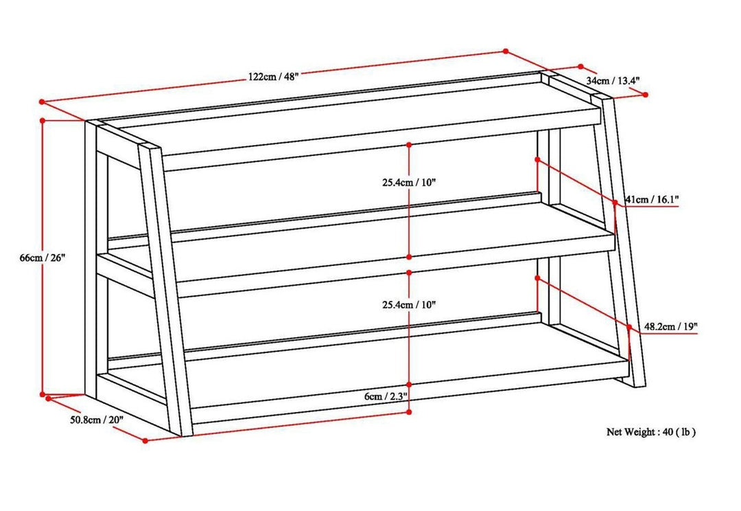 Sawhorse TV Stand Image 7