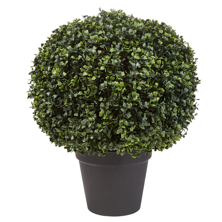 21 Inch Artificial Boxwood Plant Topiary Ball Indoor Outdoor Fake Greenery Image 1