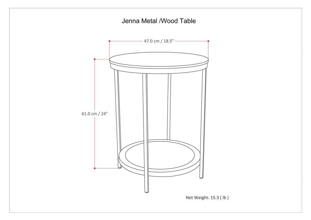 Jenna Metal Table Image 8