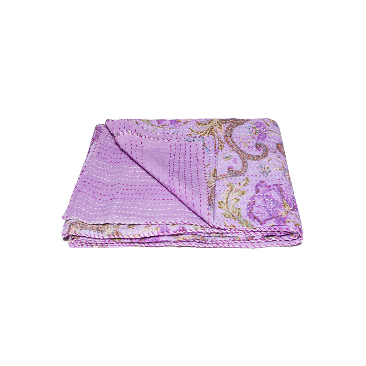 Taj Hotel Home Decor Kantha Cotton Throw | 50"x70" | 2 Image 8