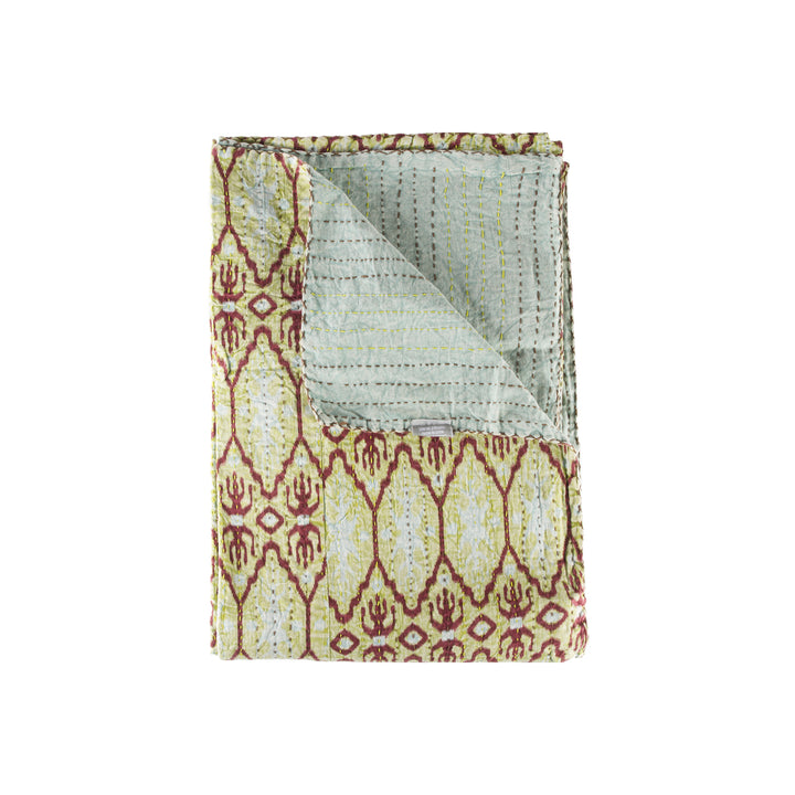 Taj Hotel Home Decor Kantha Cotton Throw | 50"x70" | 4 Image 9