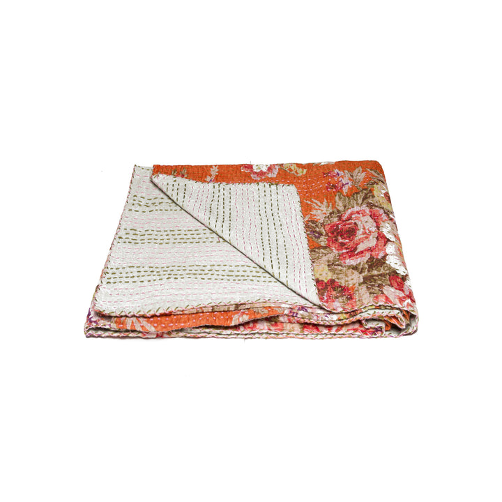 Taj Hotel Home Decor Kantha Cotton Throw | 50"x70" | 2 Image 10