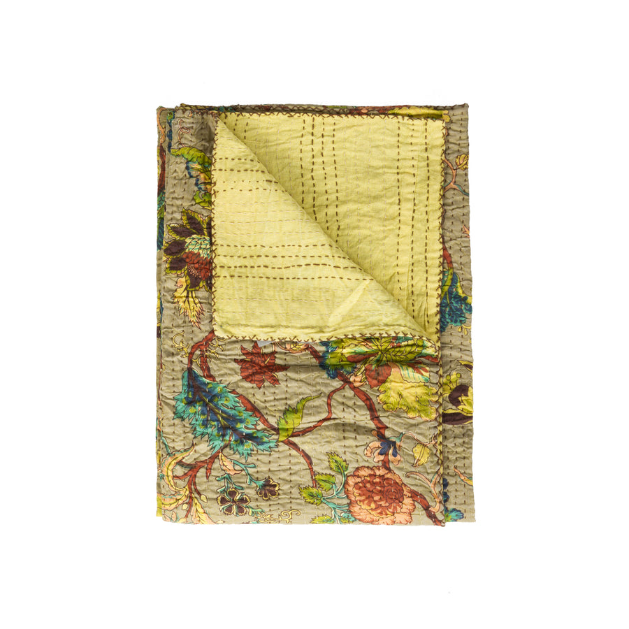 Taj Hotel Home Decor Kantha Cotton Throw | 50"x70" | 7 Image 1