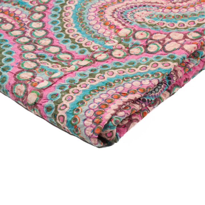 Taj Hotel Home Decor Kantha Cotton Throw | 50"x70" | 5 Image 5