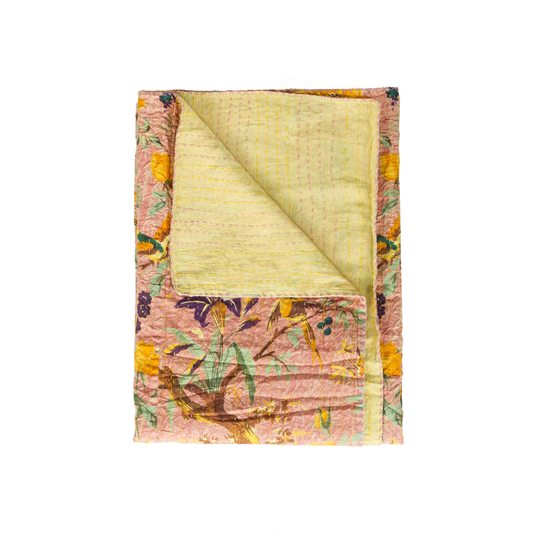 Taj Hotel Home Decor Kantha Cotton Throw | 50"x70" | 7 Image 4