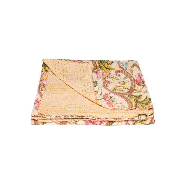 Taj Hotel Home Decor Kantha Cotton Throw | 50"x70" | 5 Image 8