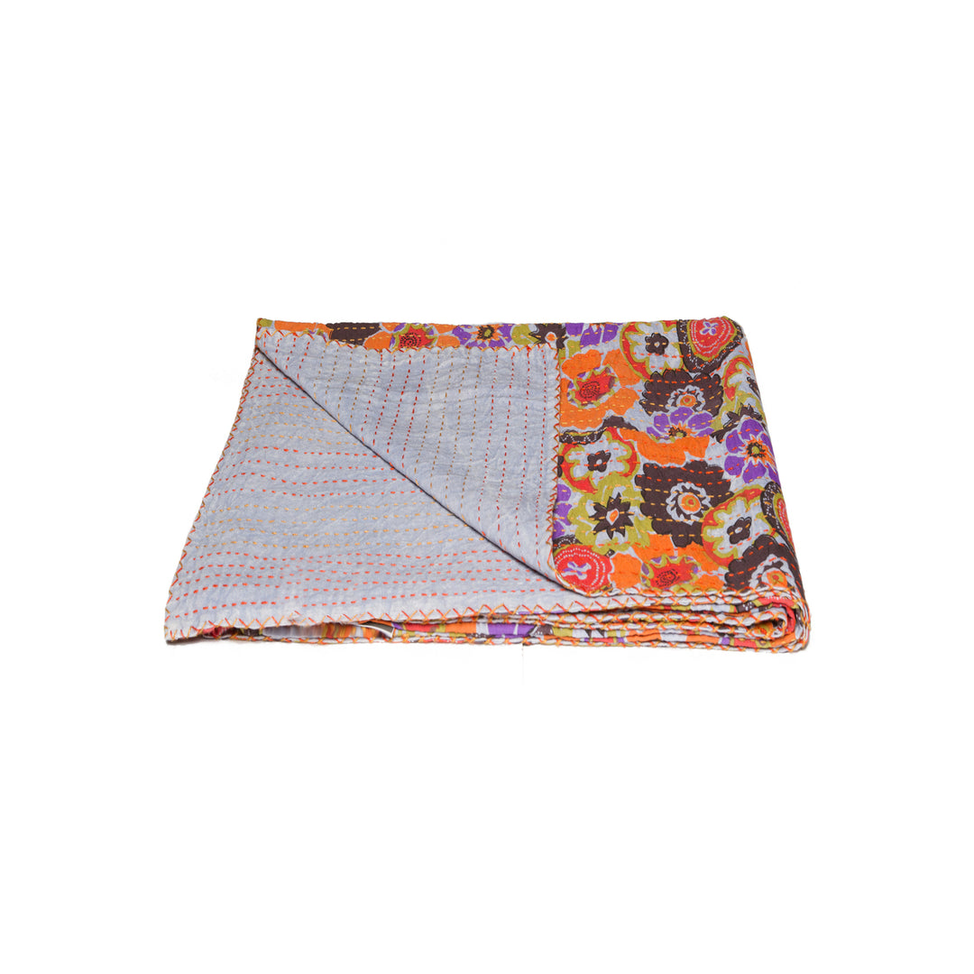 Taj Hotel Home Decor Kantha Cotton Throw | 50"x70" | 5 Image 10