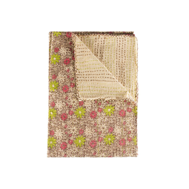 Taj Hotel Home Decor Kantha Cotton Throw | 50"x70" | 9 Image 1