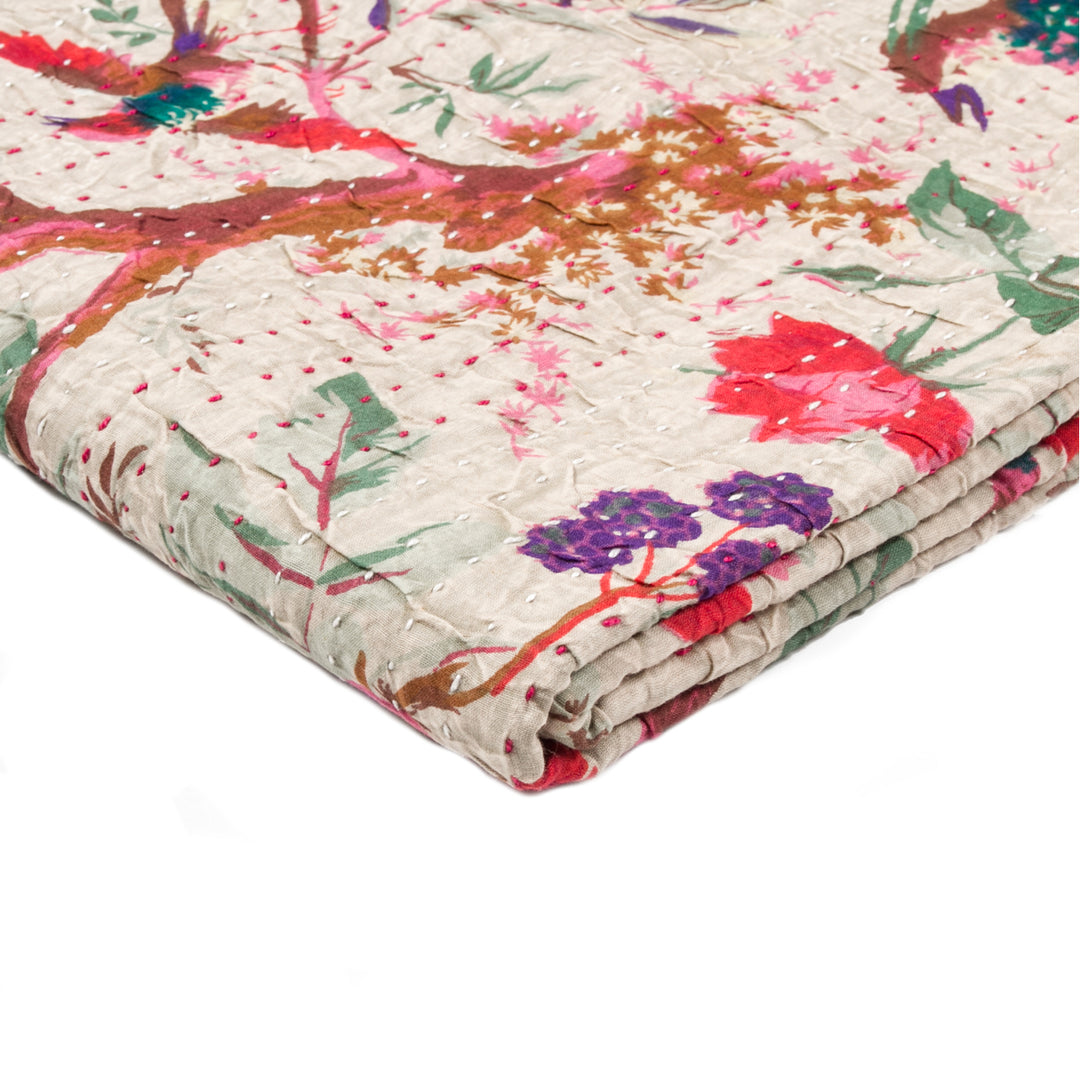 Taj Hotel Home Decor Kantha Cotton Throw | 50"x70" | 7 Image 11