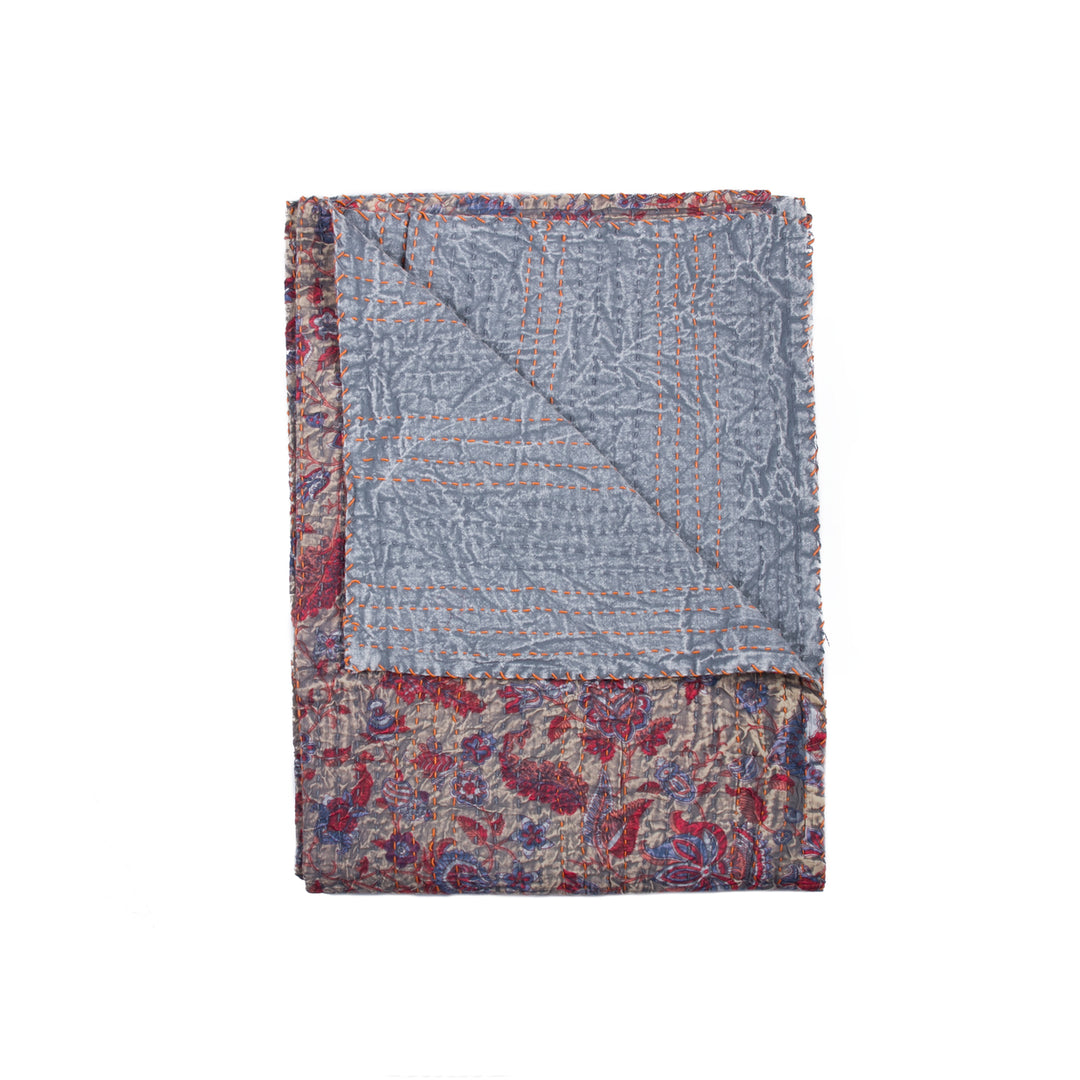 Taj Hotel Home Decor Kantha Cotton Throw | 50"x70" | 10 Image 10