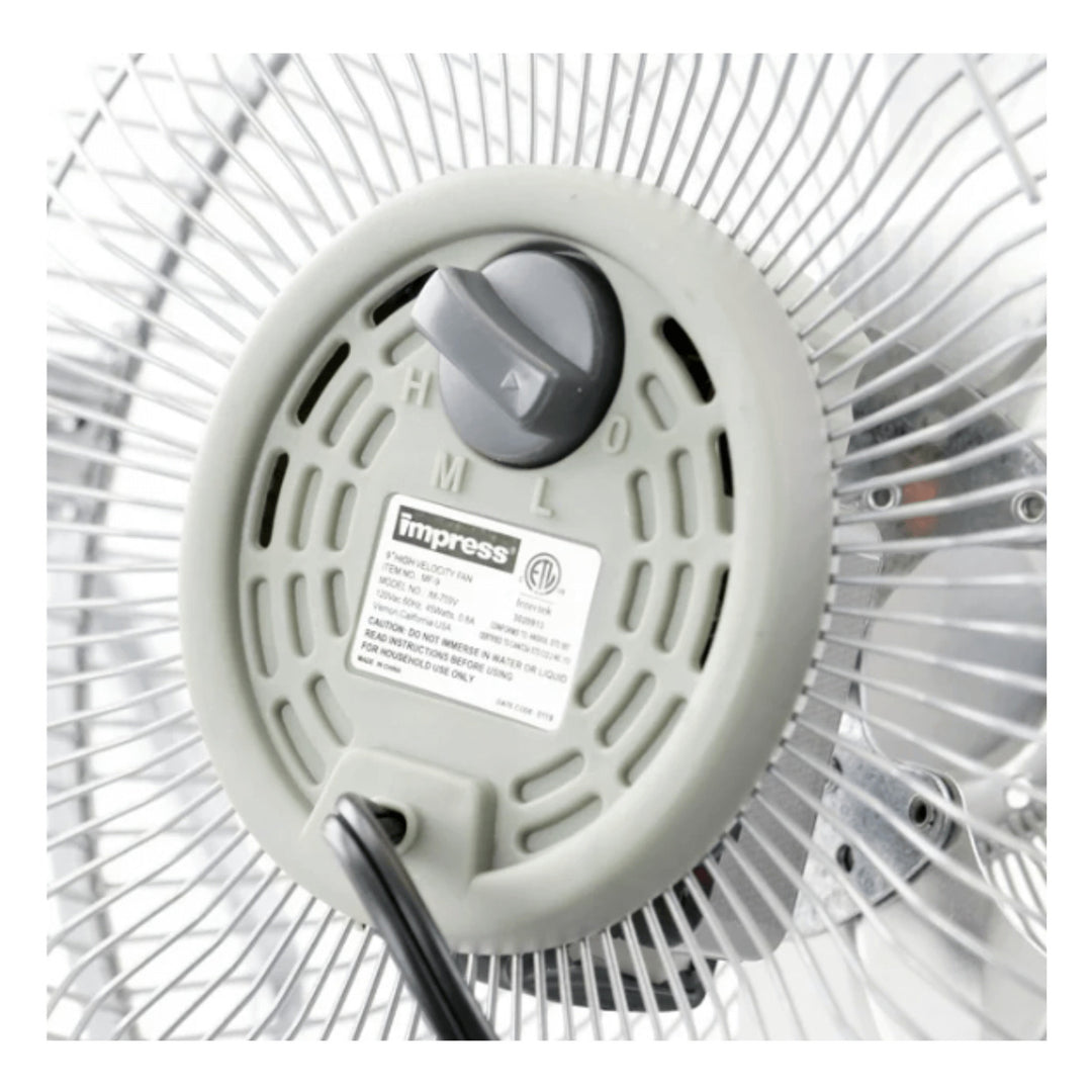 Impress All-Metal 9" High Velocity Floor Fan Image 3