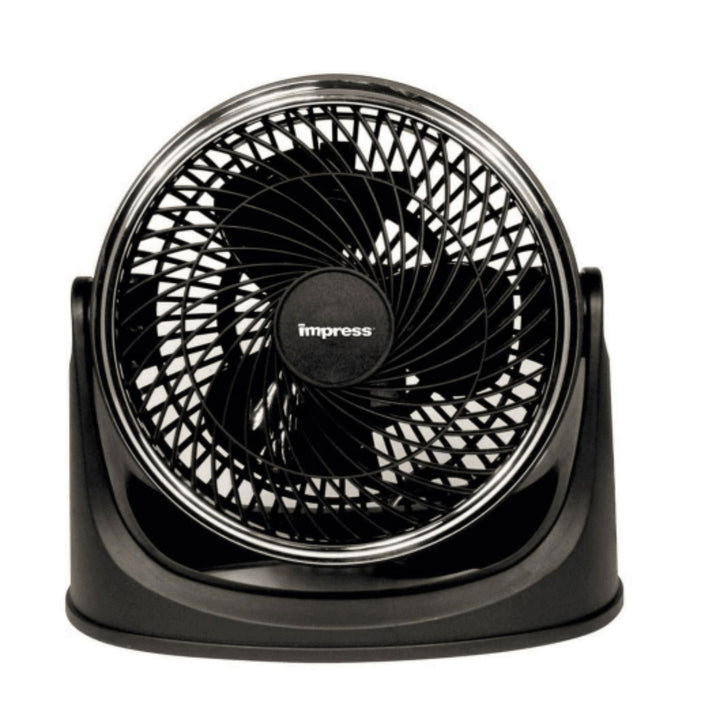 Impress 9-Inch Turbo Velocity Table Fan Black Model IM-718TC Adjustable Tilt Image 2