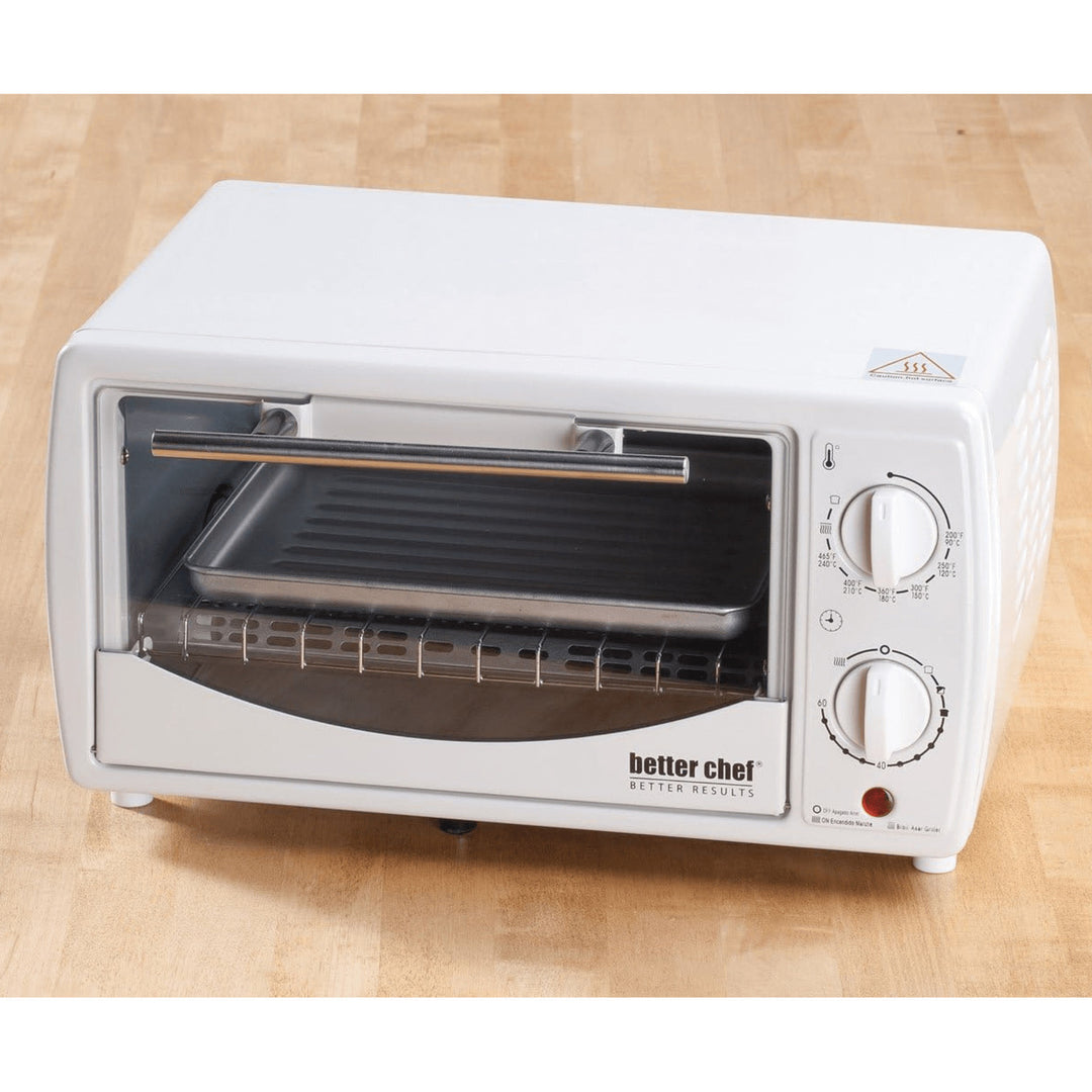 Better Chef Toaster Oven Broiler 9L Slide-Out Rack Bake Tray IM-256B Red Image 6