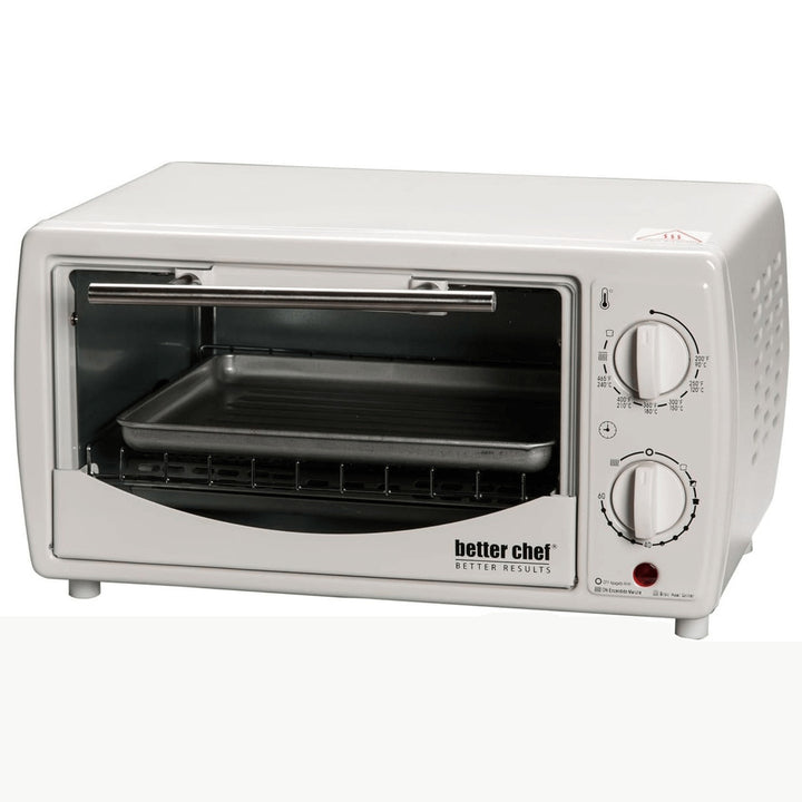 Better Chef Toaster Oven Broiler 9L Slide-Out Rack Bake Tray IM-256B Red Image 3