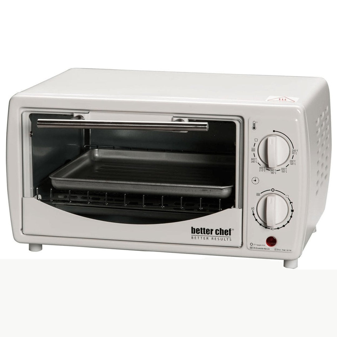 Better Chef Toaster Oven Broiler 9L Slide-Out Rack Bake Tray IM-256B Red Image 1