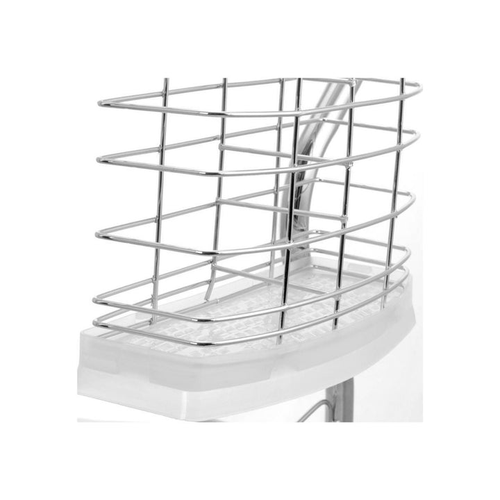 Better Chef 16 Inch Chrome R-Shaped Dish Rack 2-Level with Draining Tray Model DR-164 Image 10