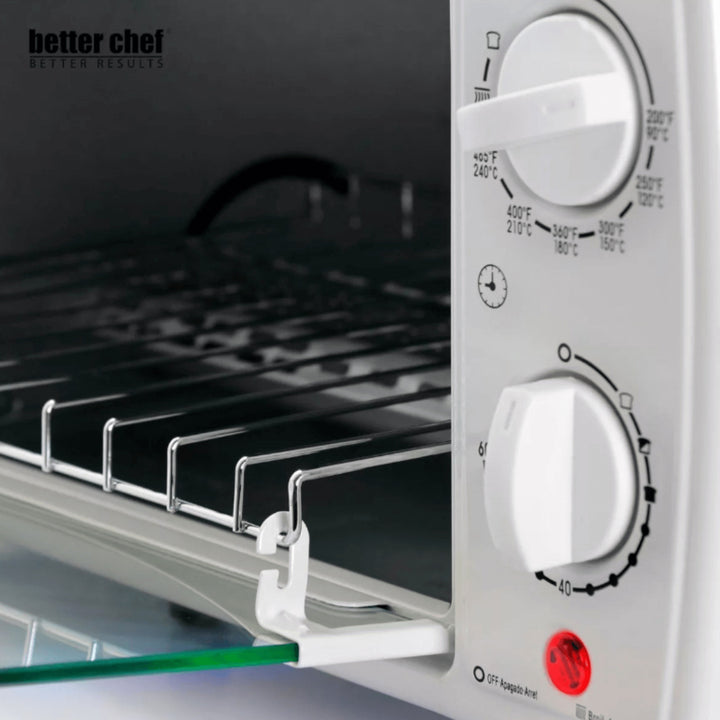 Better Chef Toaster Oven Broiler 9L Slide-Out Rack Bake Tray IM-256B Red Image 5