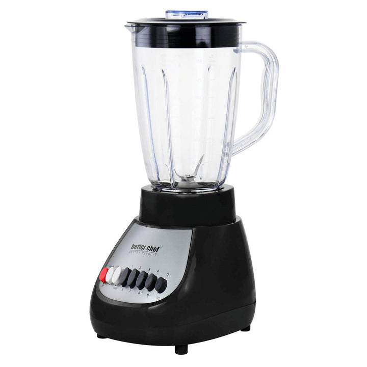 Better Chef 10-Speed Blender 6-Cup Plastic Jar 350W BPA-Free IM-614B Black Image 3