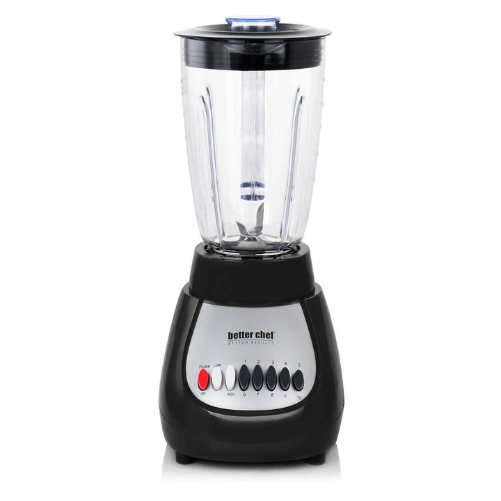 Better Chef 10-Speed Blender 6-Cup Plastic Jar 350W BPA-Free IM-614B Black Image 5