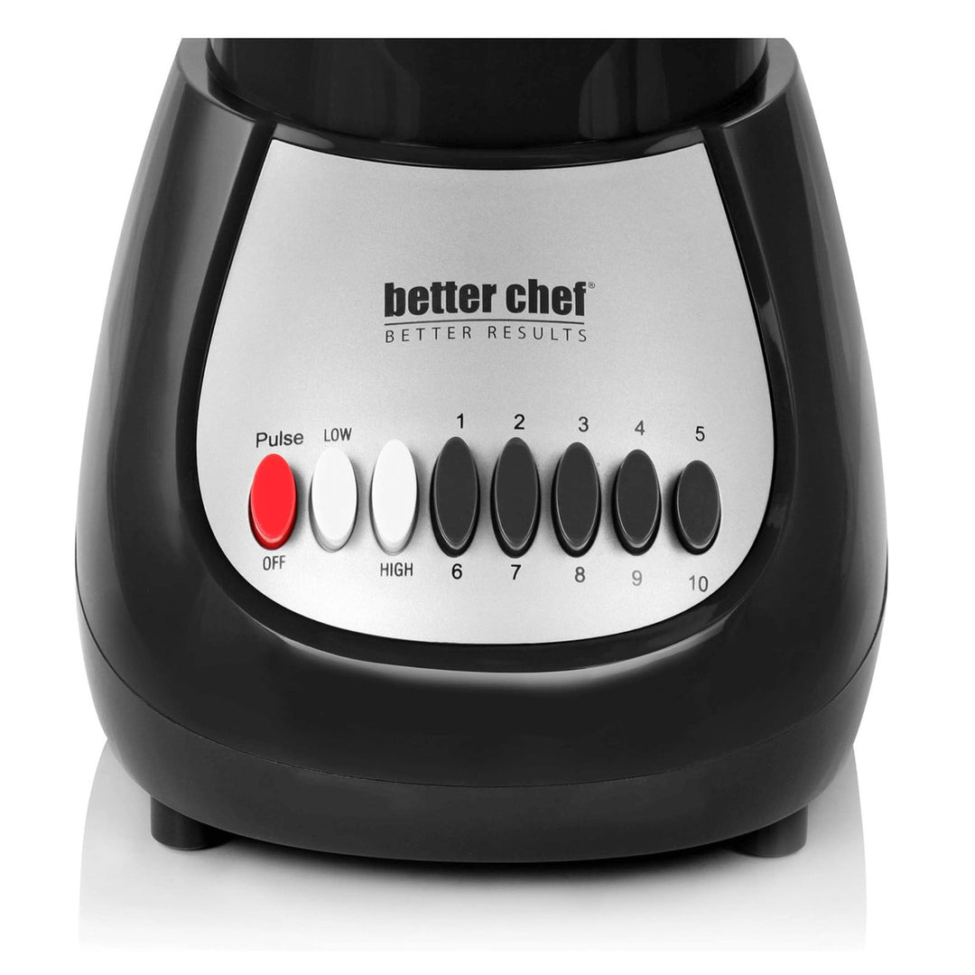 Better Chef 10-Speed Blender 6-Cup Plastic Jar 350W BPA-Free IM-614B Black Image 8