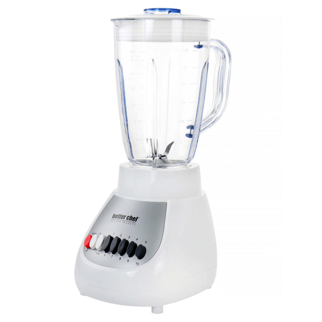 Better Chef 10-Speed Blender 6-Cup Plastic Jar 350W BPA-Free IM-614B Black Image 2