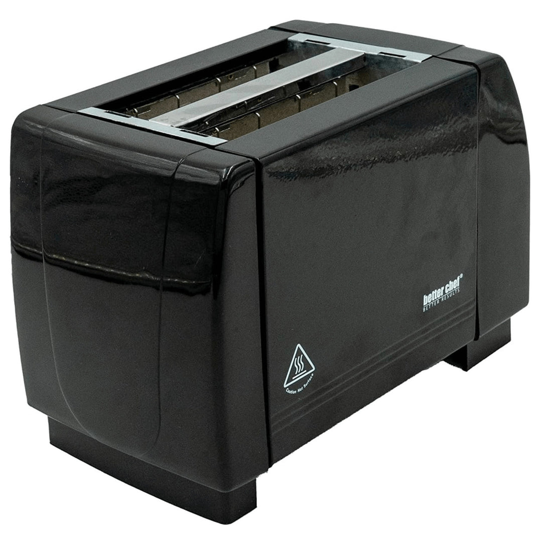 Better Chef 2-Slice Toaster Adjustable Browning with Pull-Out Crumb Tray Black Image 10