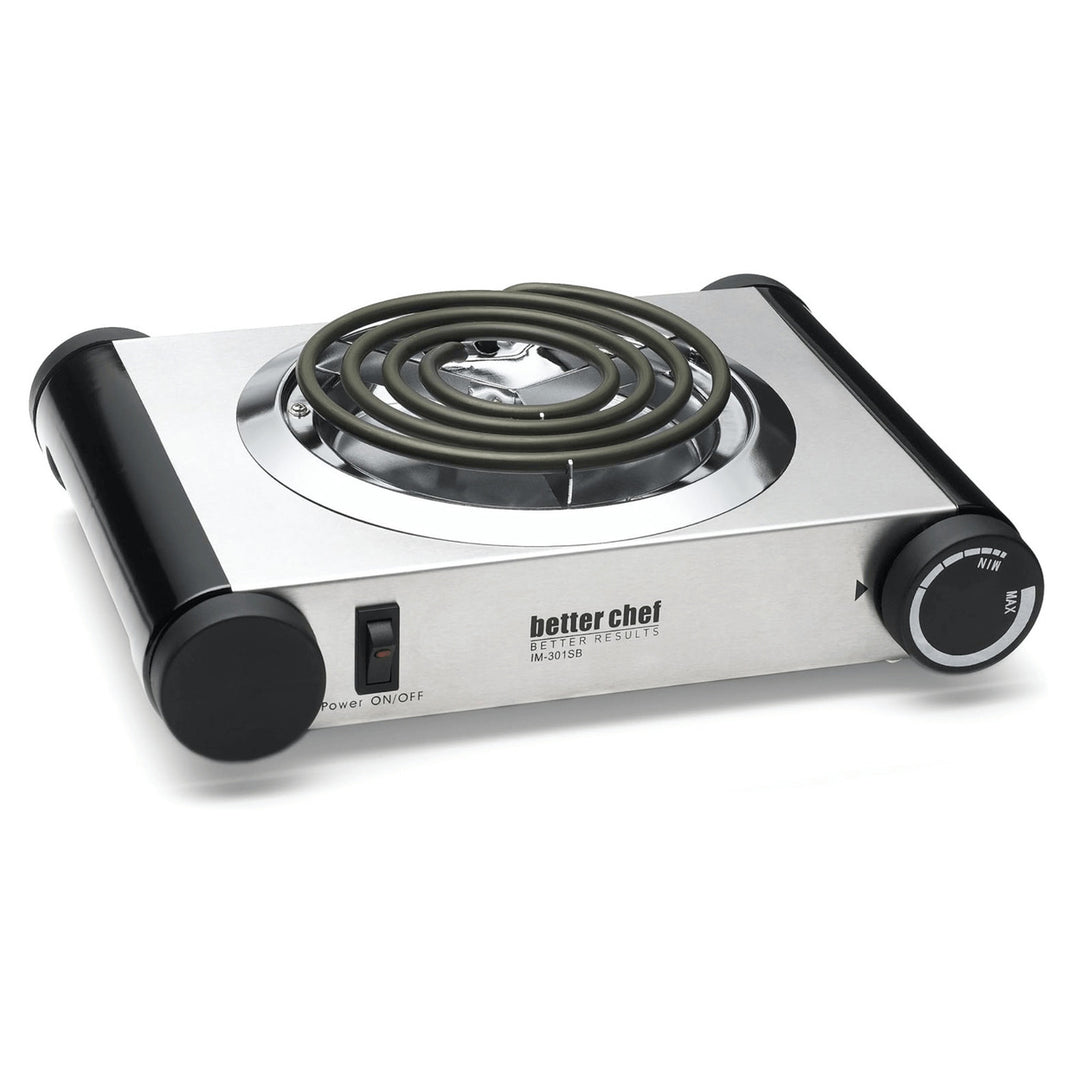 Better Chef Stainless Steel Electric Buffet Burner IM-301SB Adjustable Thermostat Image 1