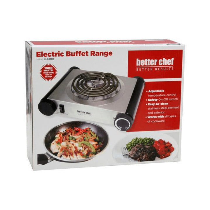 Better Chef Stainless Steel Electric Buffet Burner IM-301SB Adjustable Thermostat Image 4