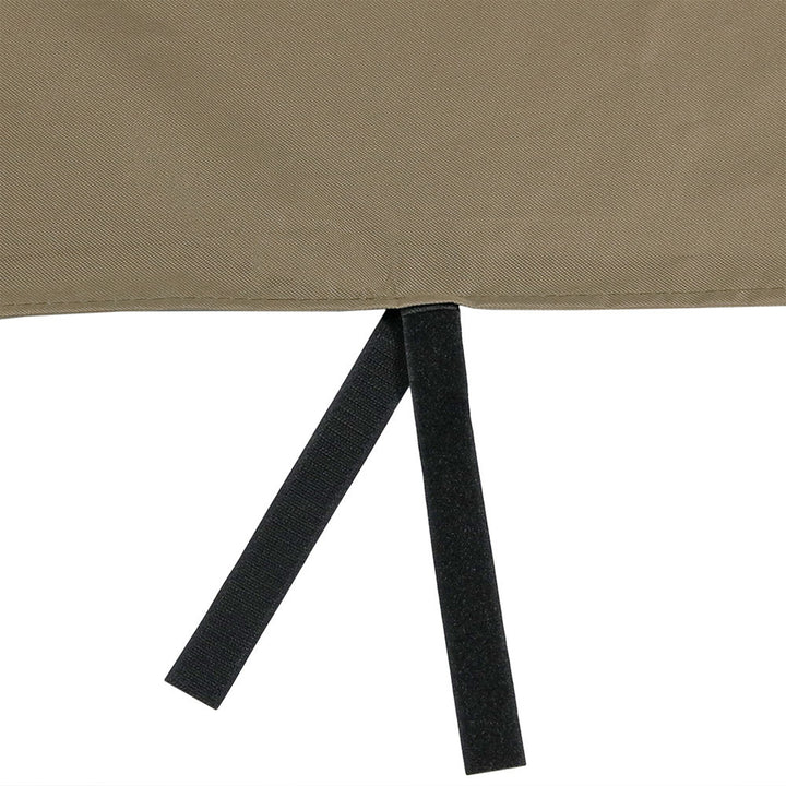 Sunnydaze 48 in Heavy-Duty Polyester Firewood Log Hoop Rack Cover - Khaki Image 5