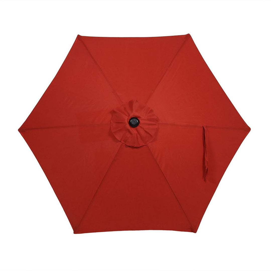 Sunnydaze 7.5 ft Aluminum Patio Umbrella with Tilt and Crank - Burnt Orange Image 10