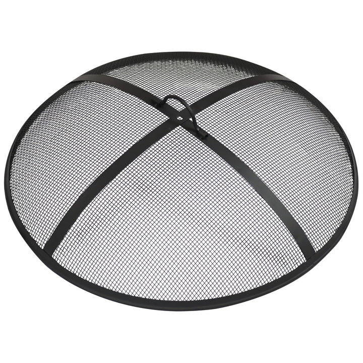 Sunnydaze 36 in Steel Round Fire Pit Spark Screen Image 1