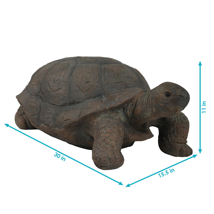 Sunnydaze Todd the Tortoise Indoor and Outdoor Statue - 30 in Image 3