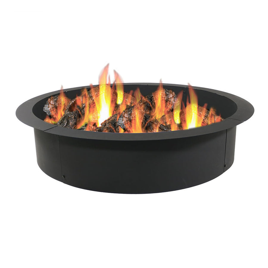 Sunnydaze 36 in Heavy-Duty Steel Above/In-Ground Fire Pit Ring Insert Image 1