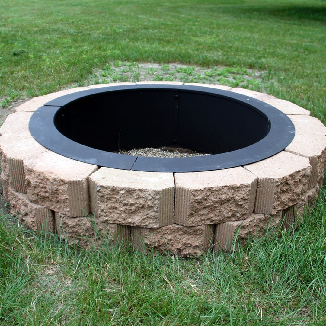 Sunnydaze 36 in Heavy-Duty Steel Above/In-Ground Fire Pit Ring Insert Image 6