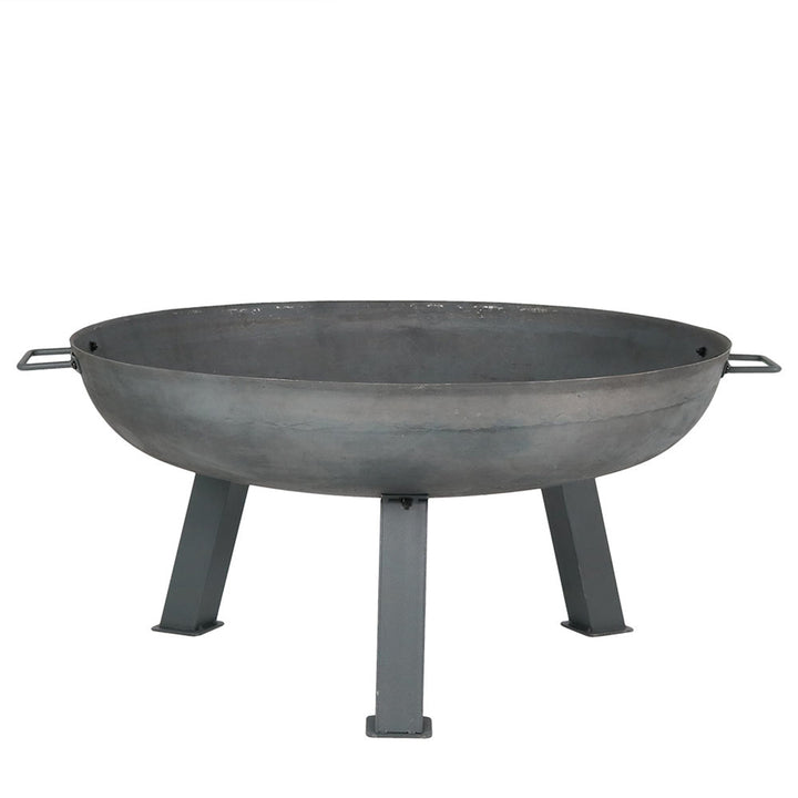 Sunnydaze 30 in Rustic Cast Iron Outdoor Raised Fire Pit Bowl - Steel Image 7