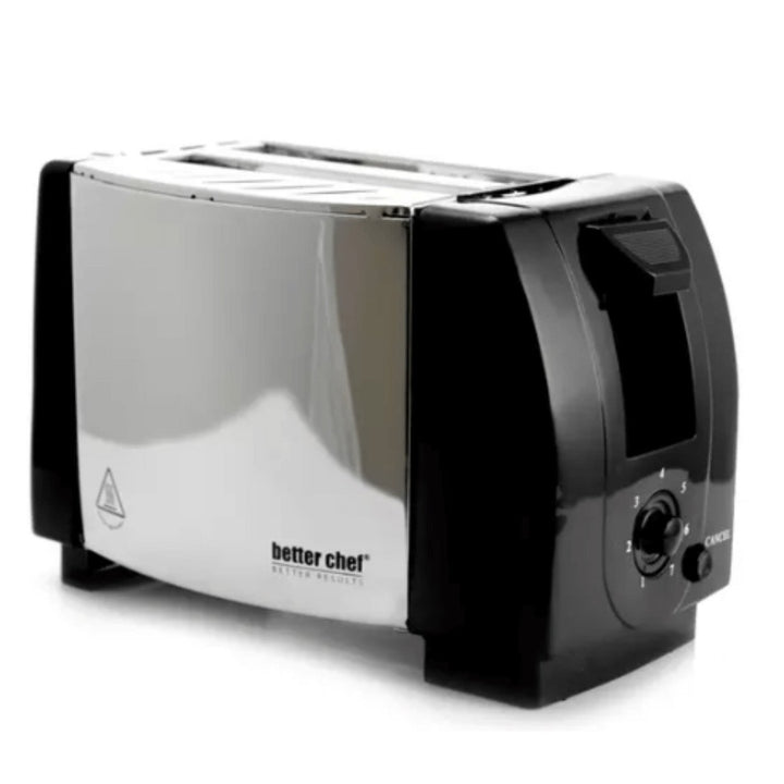 Better Chef 2-Slice Toaster Adjustable Browning with Pull-Out Crumb Tray Black Image 12