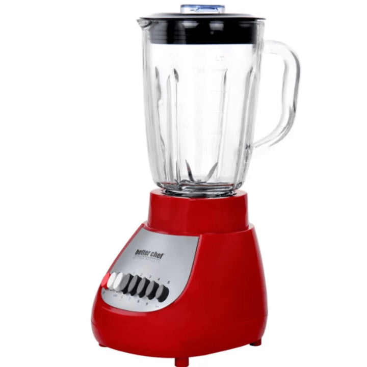 Better Chef 10-Speed Blender 6-Cup Plastic Jar 350W BPA-Free IM-614B Black Image 4