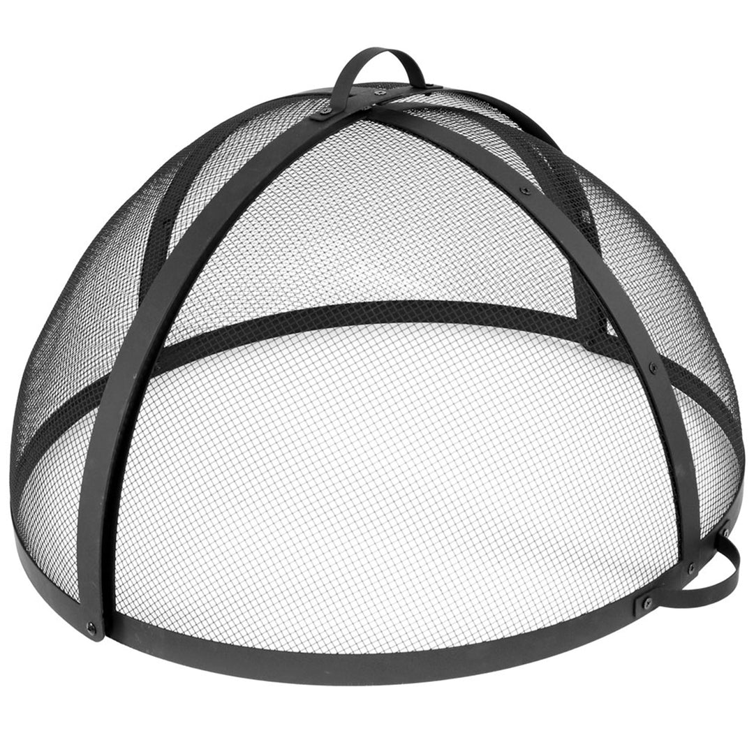 Sunnydaze 40 in Easy Access Steel Fire Pit Spark Screen Image 1