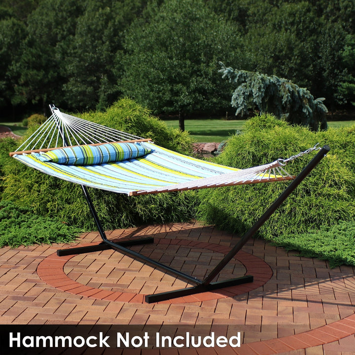 Sunnydaze Powder-Coated Steel Beam Construction Hammock Stand - 12 ft Image 8