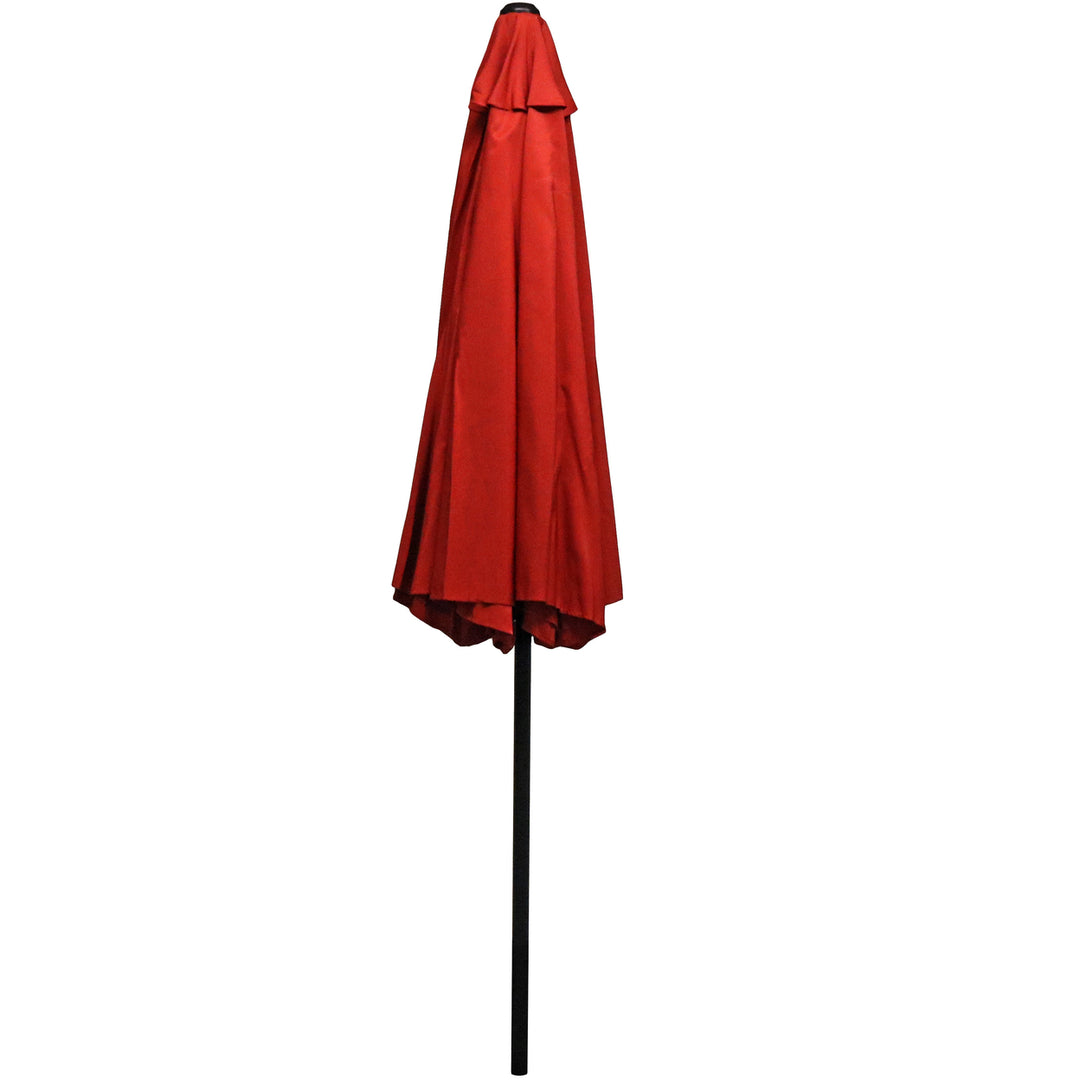 Sunnydaze 9 ft Aluminum Patio Umbrella with Tilt and Crank - Burnt Orange Image 10