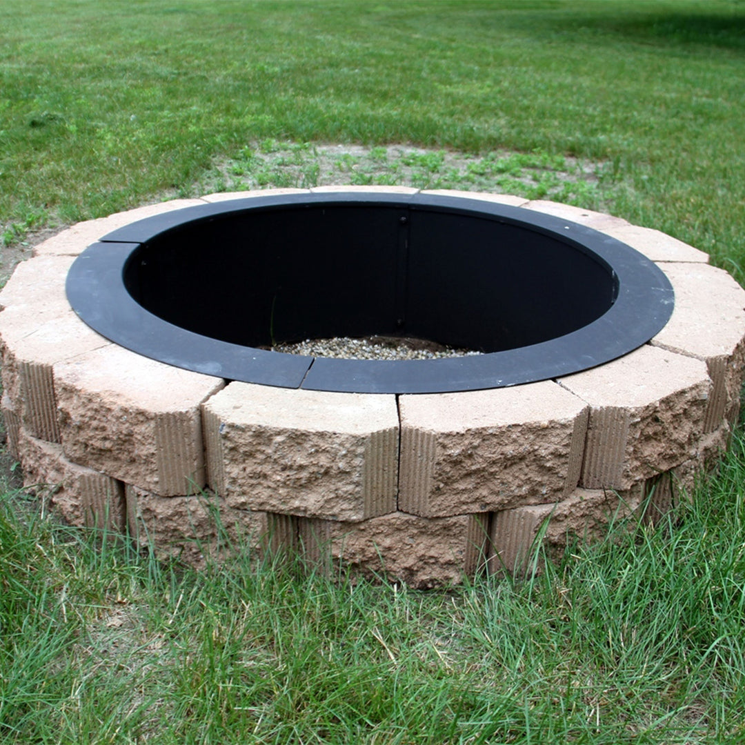 Sunnydaze 39 in Heavy-Duty Steel Above/In-Ground Fire Pit Ring Liner Image 5