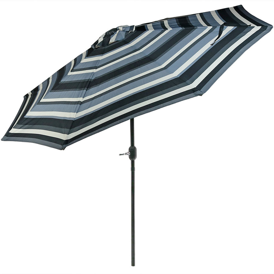 Sunnydaze 9 ft Aluminum Patio Umbrella with Tilt and Crank - Catalina Beach Image 1