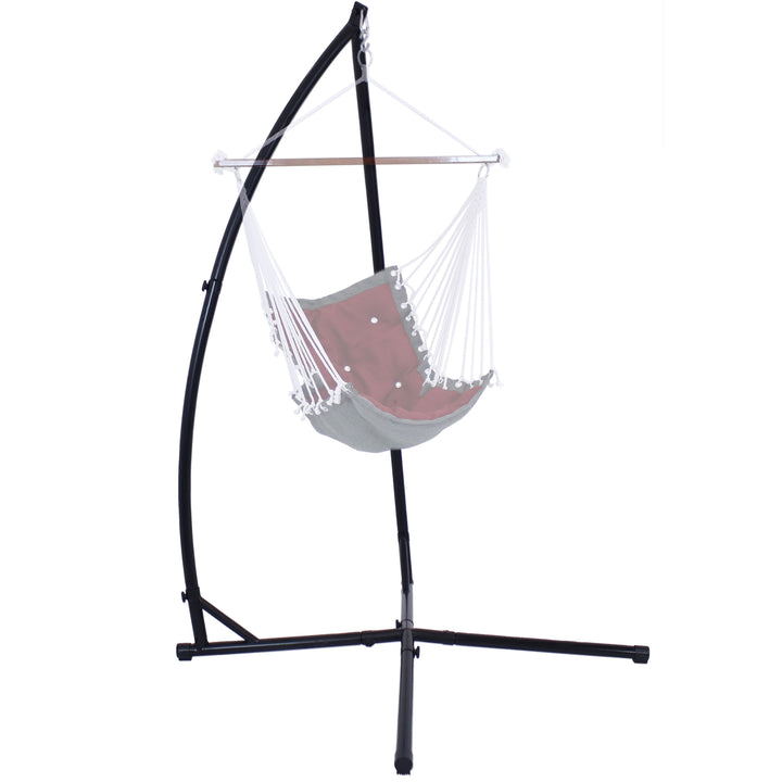 Sunnydaze X-Base Powder-Coated Steel Hammock Chair Stand - 82 in Image 8