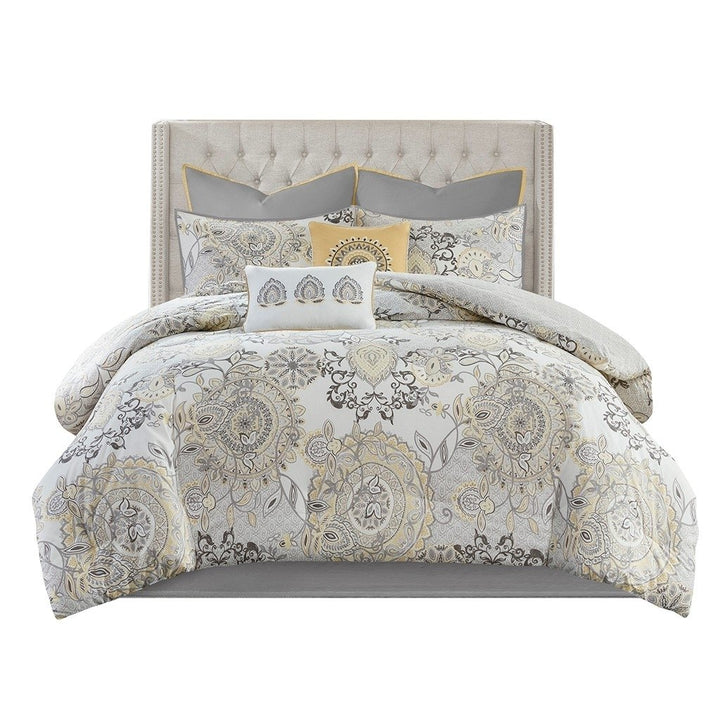 Gracie Mills Leo 8 Piece Reversible Floral Cotton Comforter Set GRACE-10702 Image 5