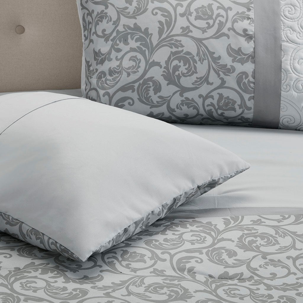Gracie Mills McConnell 8-Piece Embroidered Pintucked Comforter Set - GRACE-10853 Image 4